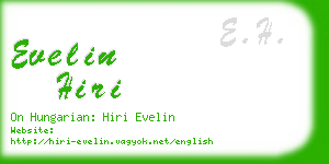 evelin hiri business card